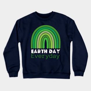 Teacher happy Earth day Everyday 2024  gift april 22 Rainbow Crewneck Sweatshirt